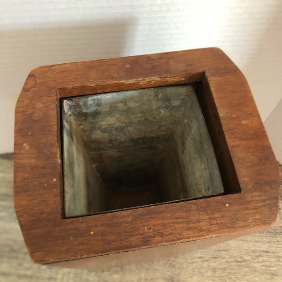 Handmade Wooden Rectangular Vase - Picture 5 of 12